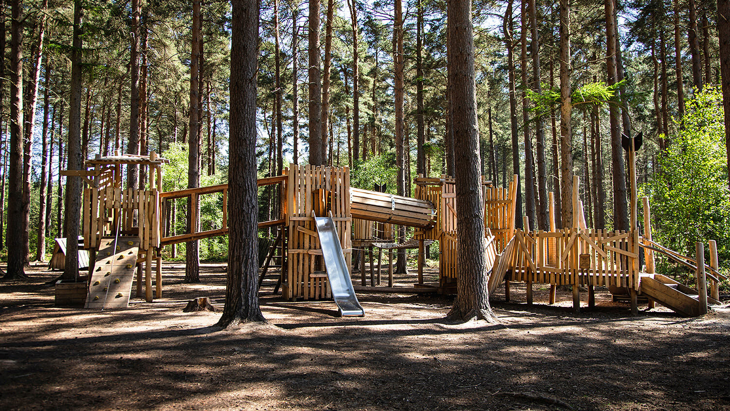 CAP.CO built and designed Forestry England Sherwood Pines sustainable adventure playground in a natural setting photography by Kev Foster