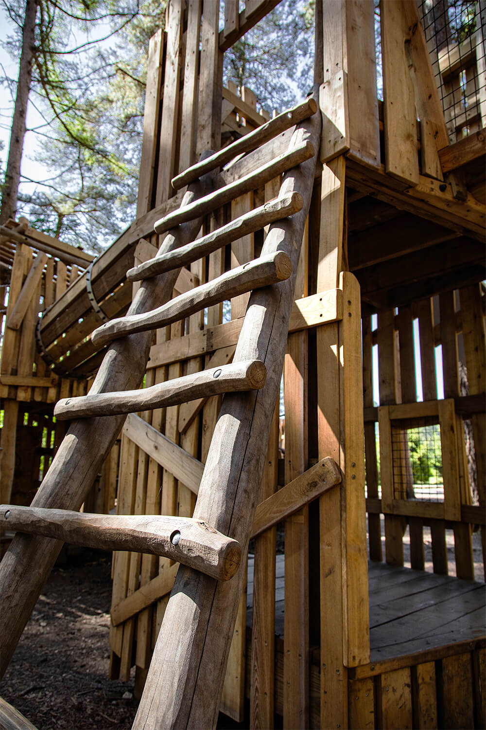 Forestry England Sherwood Pines CAP.CO bespoke adventure playground build photography by Kev Foster