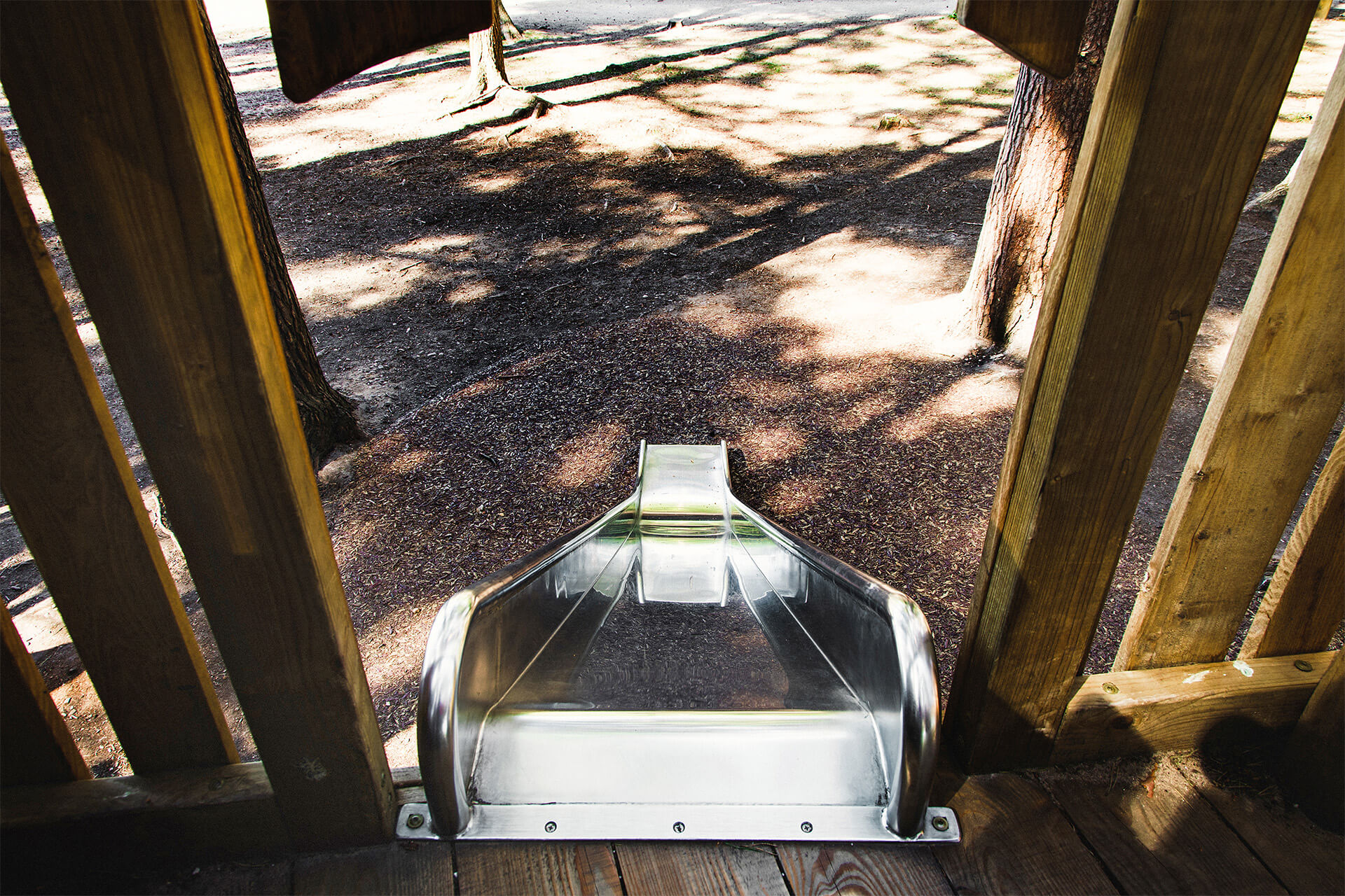 Forestry England adventure playground at Sherwood Pines built by CAP.CO timber structures photography by Kev Foster