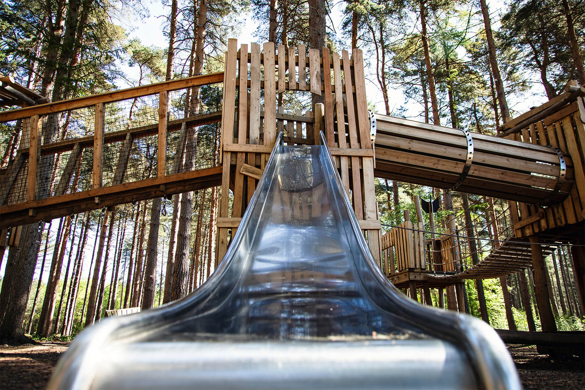 Photography by Kev Foster of Forestry England Sherwood Pines sustainable timber adventure playground built by CAP.CO