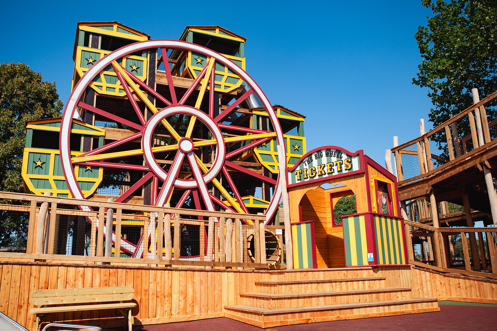 The ferris wheel at Thursford's new Adventure Play built and designed by CAP.CO photography by George Browne