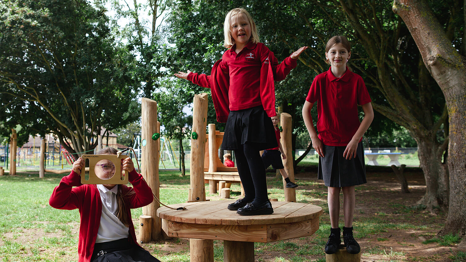 CAP.CO, UK playground builders, created fun, active school play spaces at Fen Drayton Primary School