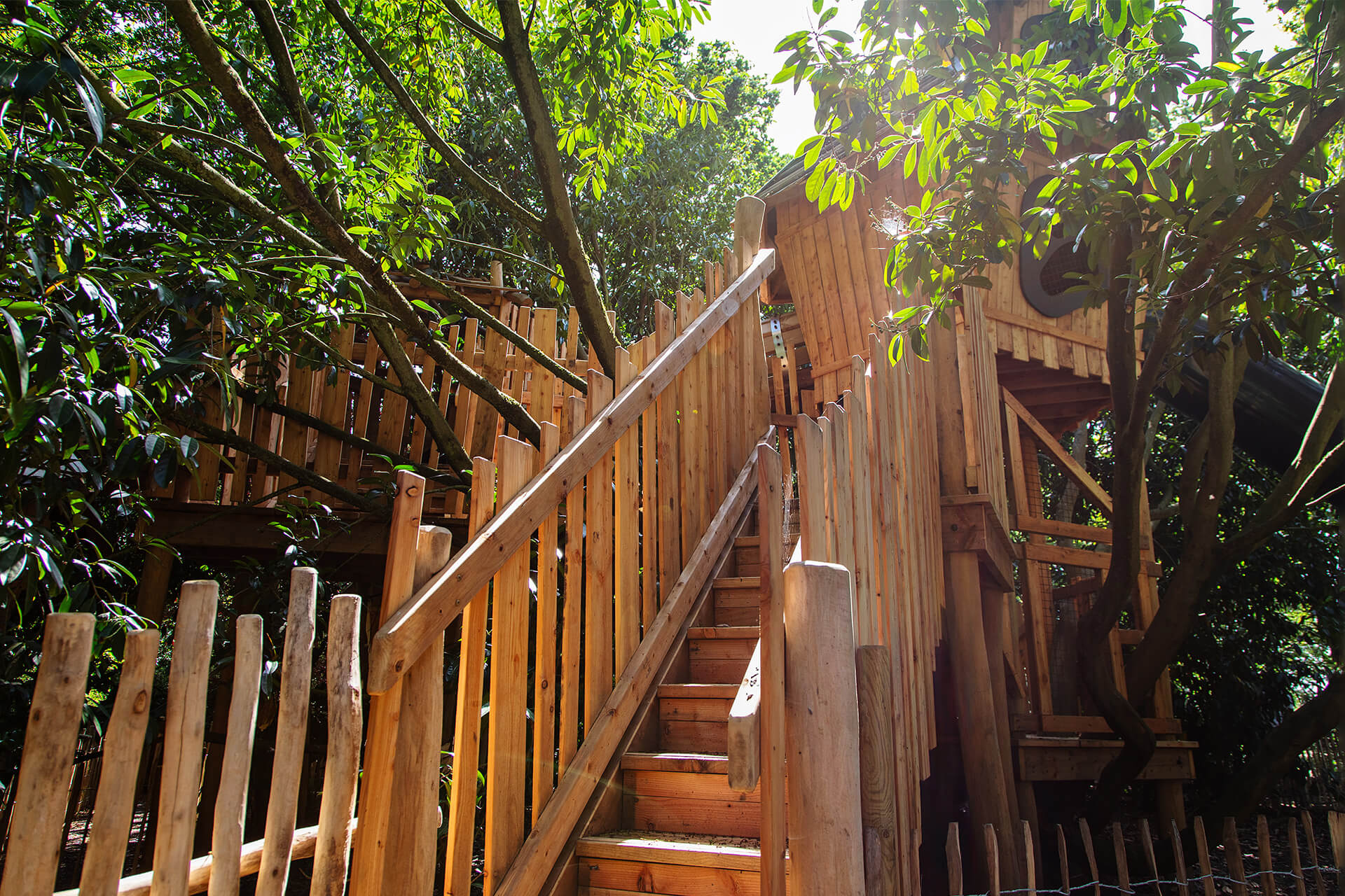 Close-up of badger-inspired architectural details on Guildenacre’s first play zone by CAP.CO, photography by Kev Foster
