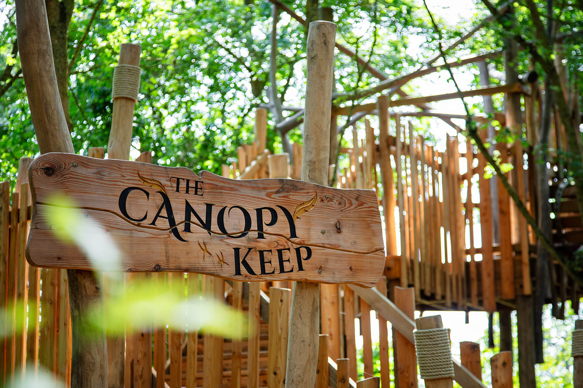 Eira the Owl's Canopy Keep elevated treehouse designed and built by CAP.CO, photography by Kev Foster