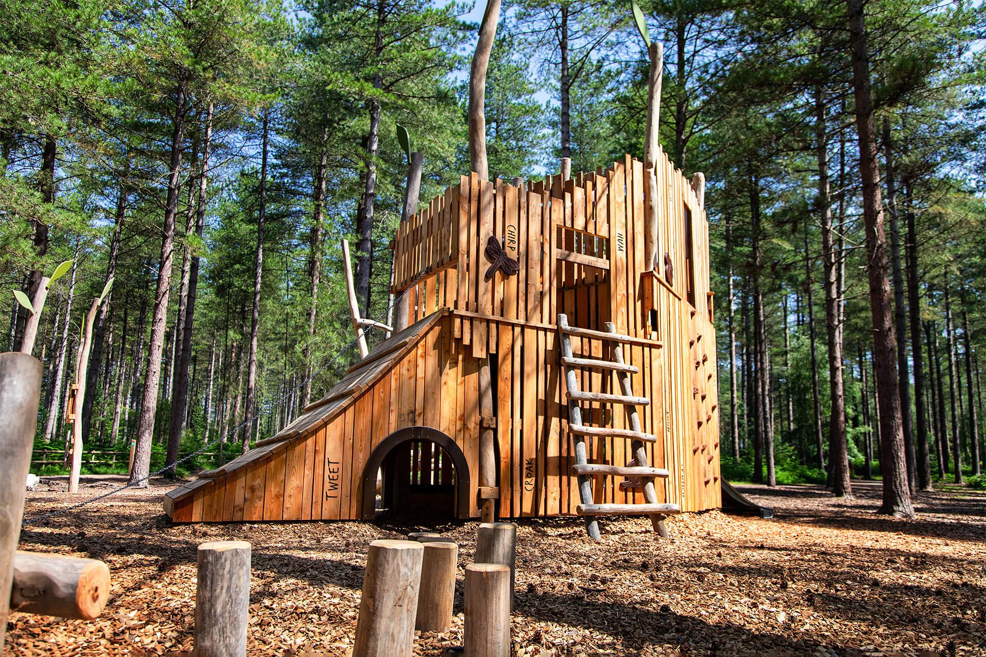 Woodland Rhapsody at Moors Valley Forestry England built and designed by CAP.CO