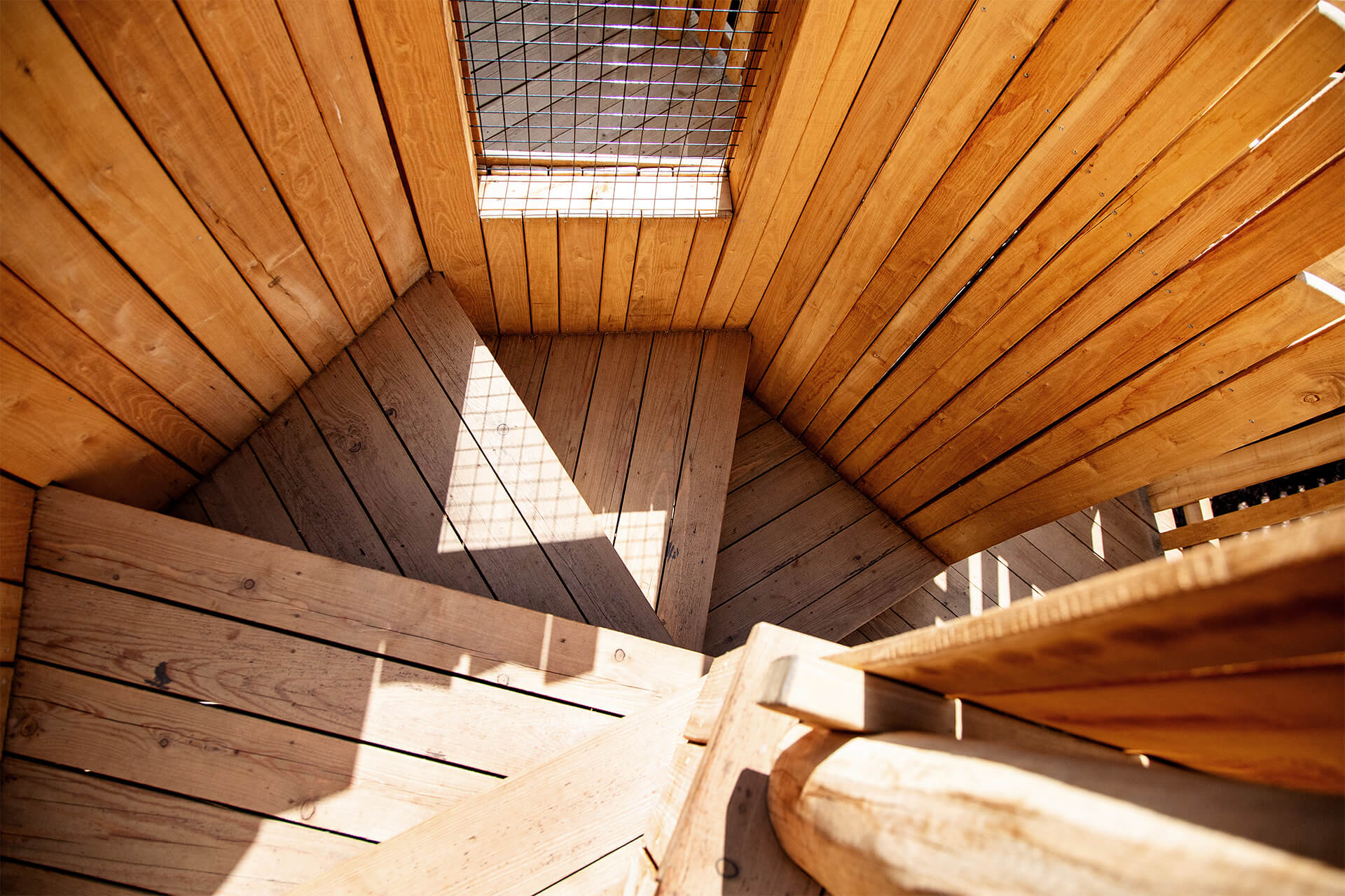 The Sky Maze adventure playground at Cotswold Wildlife Park, designed and built by CAP.CO to maximise play value photography by Kev Foster