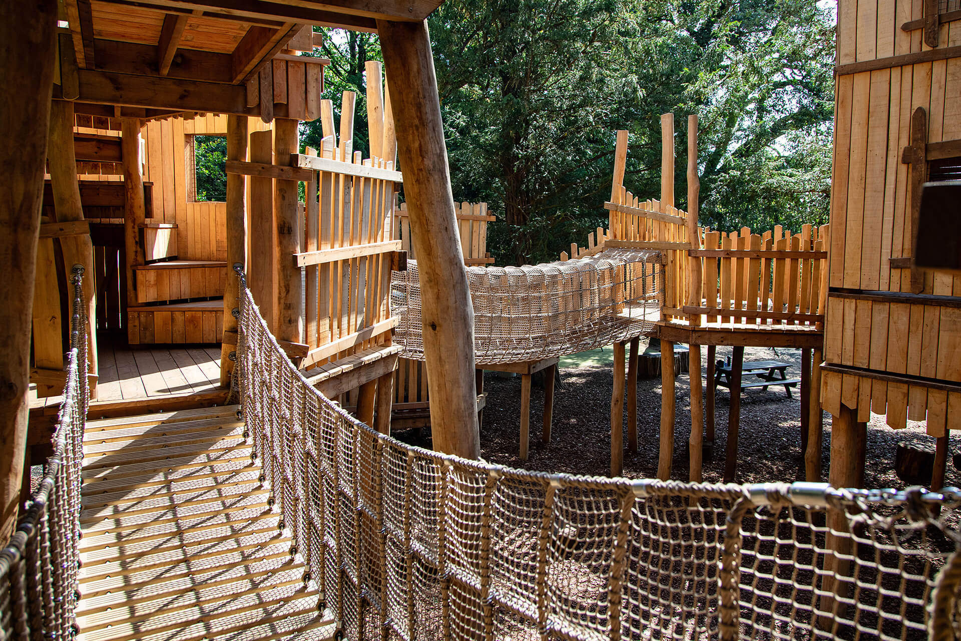 The brand new Sky Maze adventure playground at Cotswold Wildlife Park, designed and built by CAP.CO, photography by Kev Foster