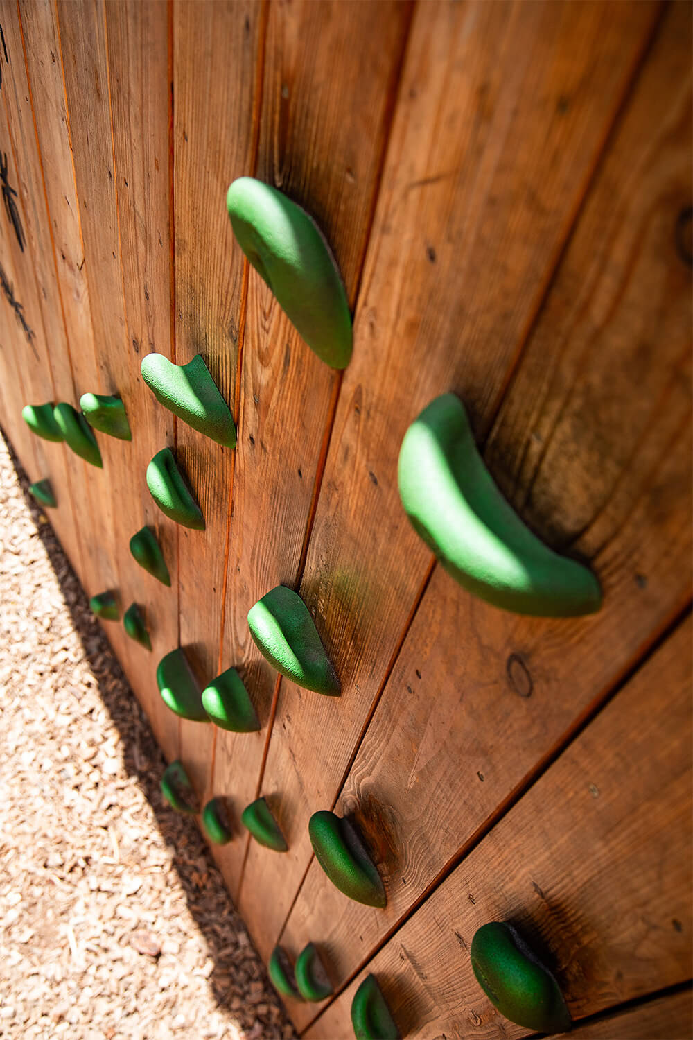 Climbing features built by CAP.CO within the Ants’ Nest adventure playground