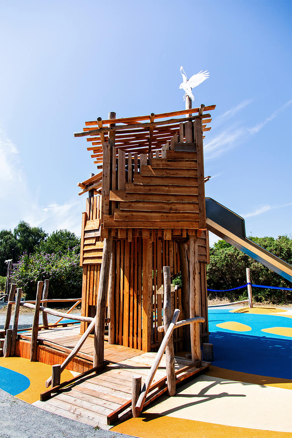 Bespoke adventure playground at RSPB Minsmere designed and built by CAP.CO photography by Kev Foster