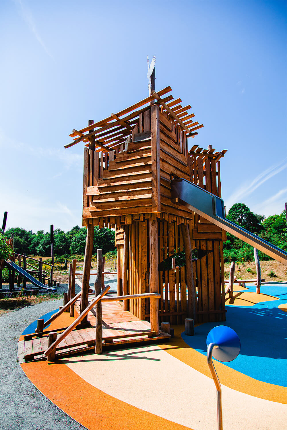CAP.CO’s custom-built wooden towers, platforms and bridges at Minsmere RSPB adventure playground
