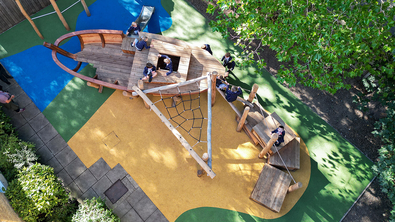 Bespoke playground built and designed by CAP.CO at Town Close
