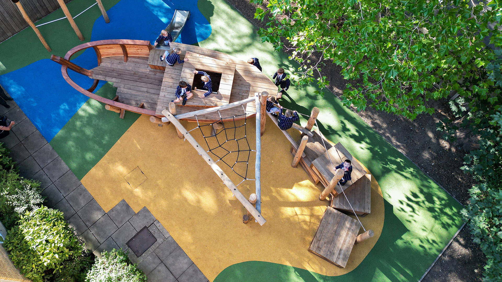 Town Close bespoke playground built and designed by CAP.CO
